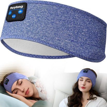 Sleep Headphones Wireless, Bluetooth Sports Headband Headphones with Ultra-Thin HD Stereo Speakers Perfect for Sleeping,Workout,Jogging,Yoga,Insomnia, Air Travel, Meditation (Grey)