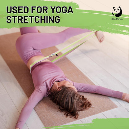 Yoga Strap for Stretching,Cotton Yoga Strap with Adjustable D-Ring Buckle,Non-Elastic Yoga Belt for Pilates,Gym Workouts,Physical Therapy,Improve Flexibility