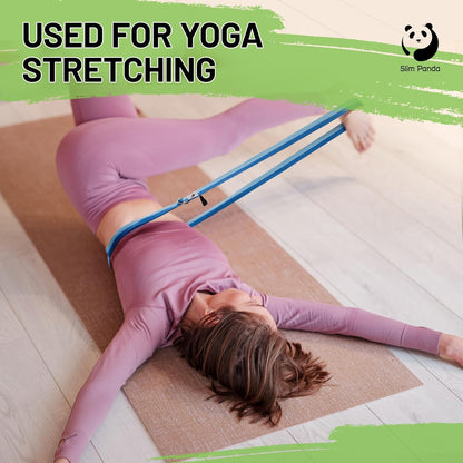 Yoga Strap for Stretching,Cotton Yoga Strap with Adjustable D-Ring Buckle,Non-Elastic Yoga Belt for Pilates,Gym Workouts,Physical Therapy,Improve Flexibility