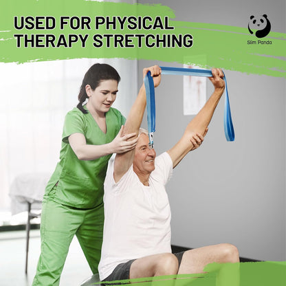 Yoga Strap for Stretching,Cotton Yoga Strap with Adjustable D-Ring Buckle,Non-Elastic Yoga Belt for Pilates,Gym Workouts,Physical Therapy,Improve Flexibility