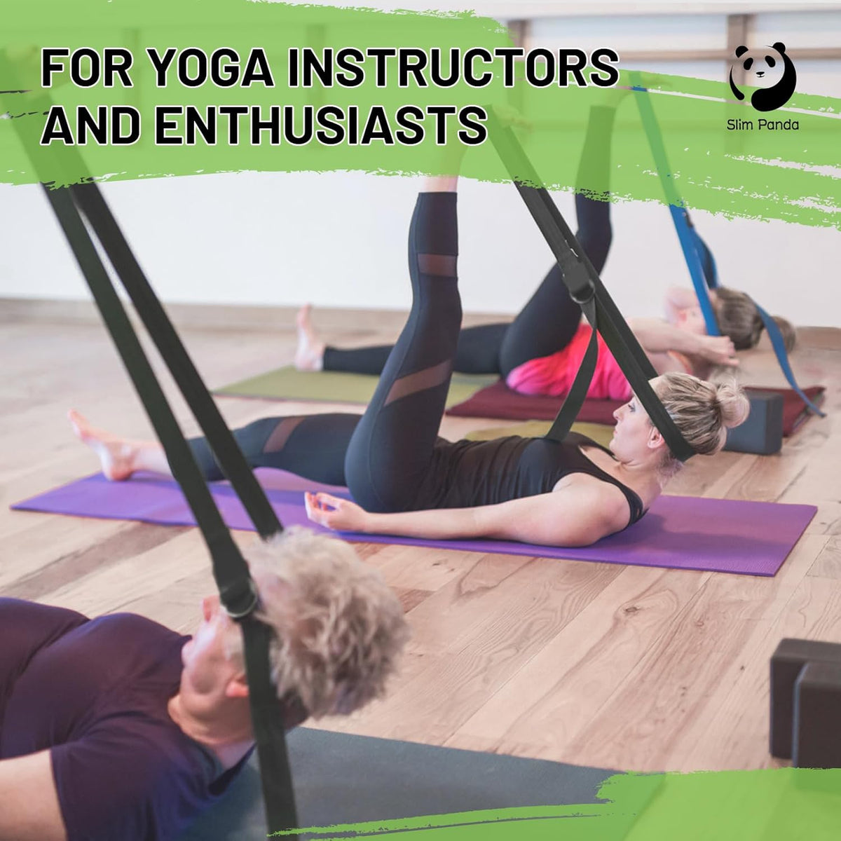 Yoga Strap for Stretching,Cotton Yoga Strap with Adjustable D-Ring Buckle,Non-Elastic Yoga Belt for Pilates,Gym Workouts,Physical Therapy,Improve Flexibility