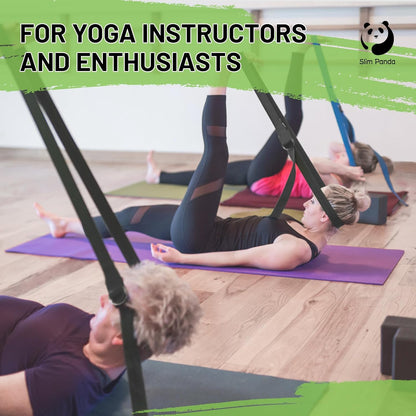 Yoga Strap for Stretching,Cotton Yoga Strap with Adjustable D-Ring Buckle,Non-Elastic Yoga Belt for Pilates,Gym Workouts,Physical Therapy,Improve Flexibility