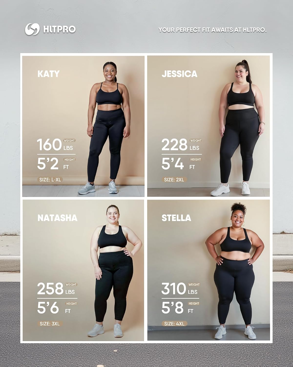 3 Pack Plus Size Leggings with Pockets for Women - Black High Waisted Tummy Control Soft Yoga Pants for Gym Workout