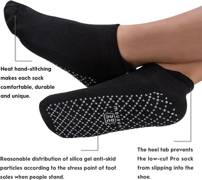 Unisex Non Slip Grip Socks with Cushion for Yoga Pilates Barre Home & Hospital