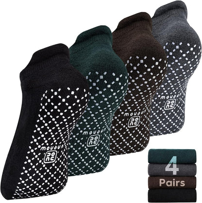 Unisex Non Slip Grip Socks with Cushion for Yoga Pilates Barre Home & Hospital