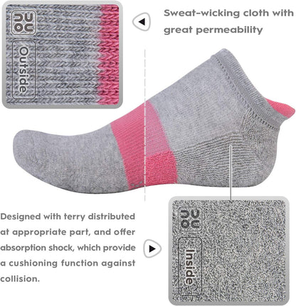 Unisex Non Slip Grip Socks with Cushion for Yoga Pilates Barre Home & Hospital