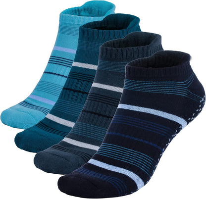 Unisex Non Slip Grip Socks with Cushion for Yoga Pilates Barre Home & Hospital