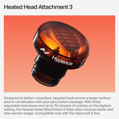 Hypervolt 3 Percussion Massage Gun Heated Head Premium Carry Case