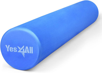 EVA Firm Foam Roller for Back - Round Back Roller for Exercise, Yoga & Pilates 12/18/24/36 inch