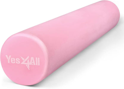 EVA Firm Foam Roller for Back - Round Back Roller for Exercise, Yoga & Pilates 12/18/24/36 inch