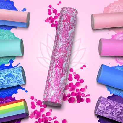 EVA Firm Foam Roller for Back - Round Back Roller for Exercise, Yoga & Pilates 12/18/24/36 inch