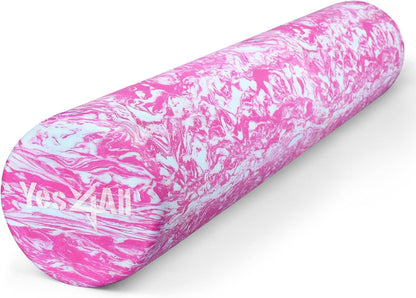 EVA Firm Foam Roller for Back - Round Back Roller for Exercise, Yoga & Pilates 12/18/24/36 inch
