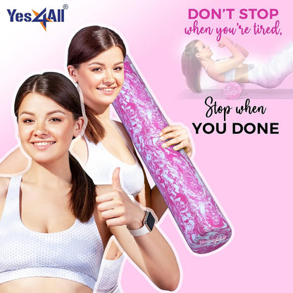 EVA Firm Foam Roller for Back - Round Back Roller for Exercise, Yoga & Pilates 12/18/24/36 inch
