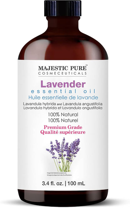 Majestic Pure Lavender Essential Oil for Diffuser - 4 Fl Oz