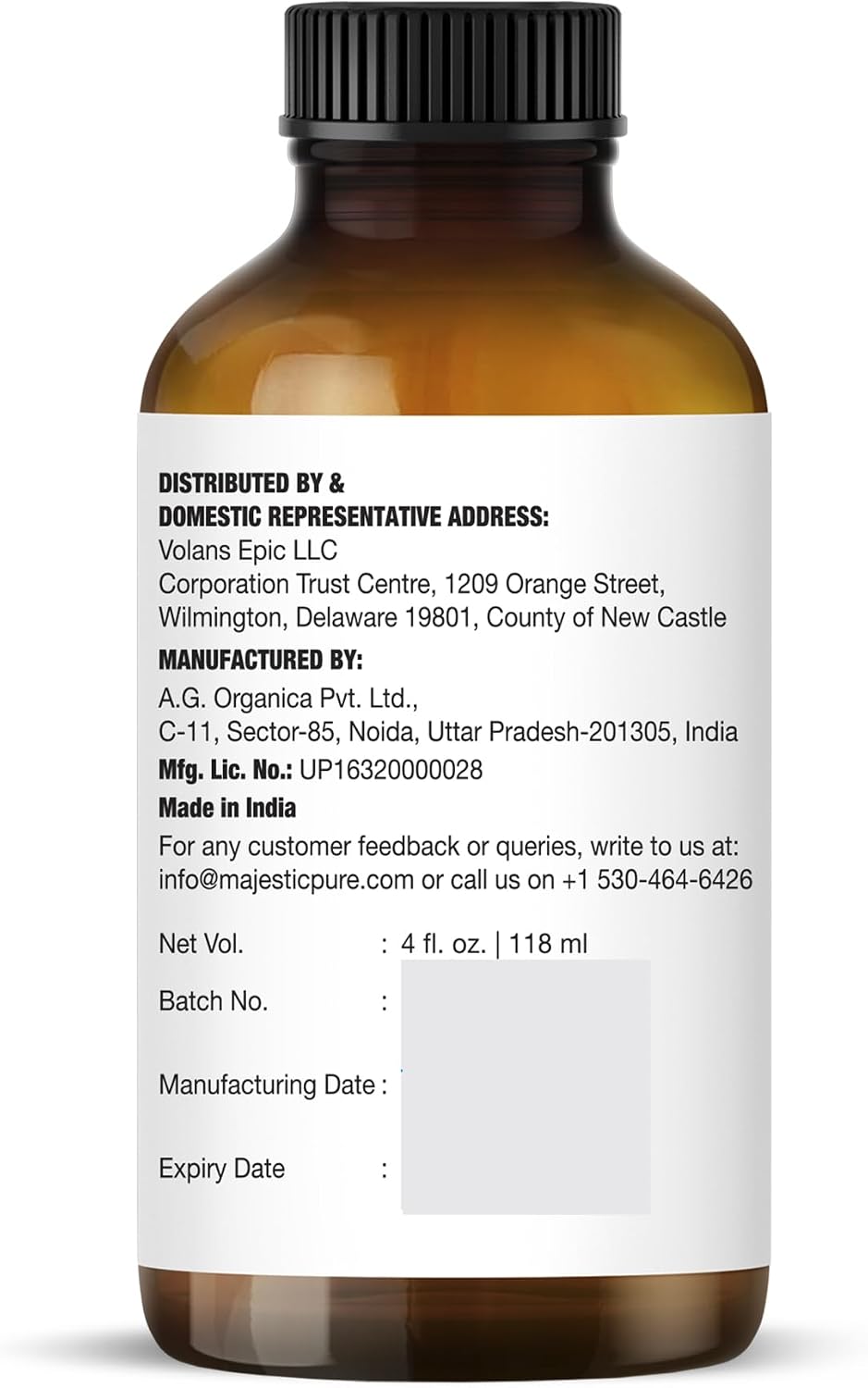 Majestic Pure Lavender Essential Oil for Diffuser - 4 Fl Oz