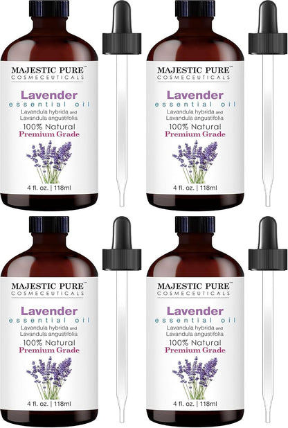 Majestic Pure Lavender Essential Oil for Diffuser - 4 Fl Oz