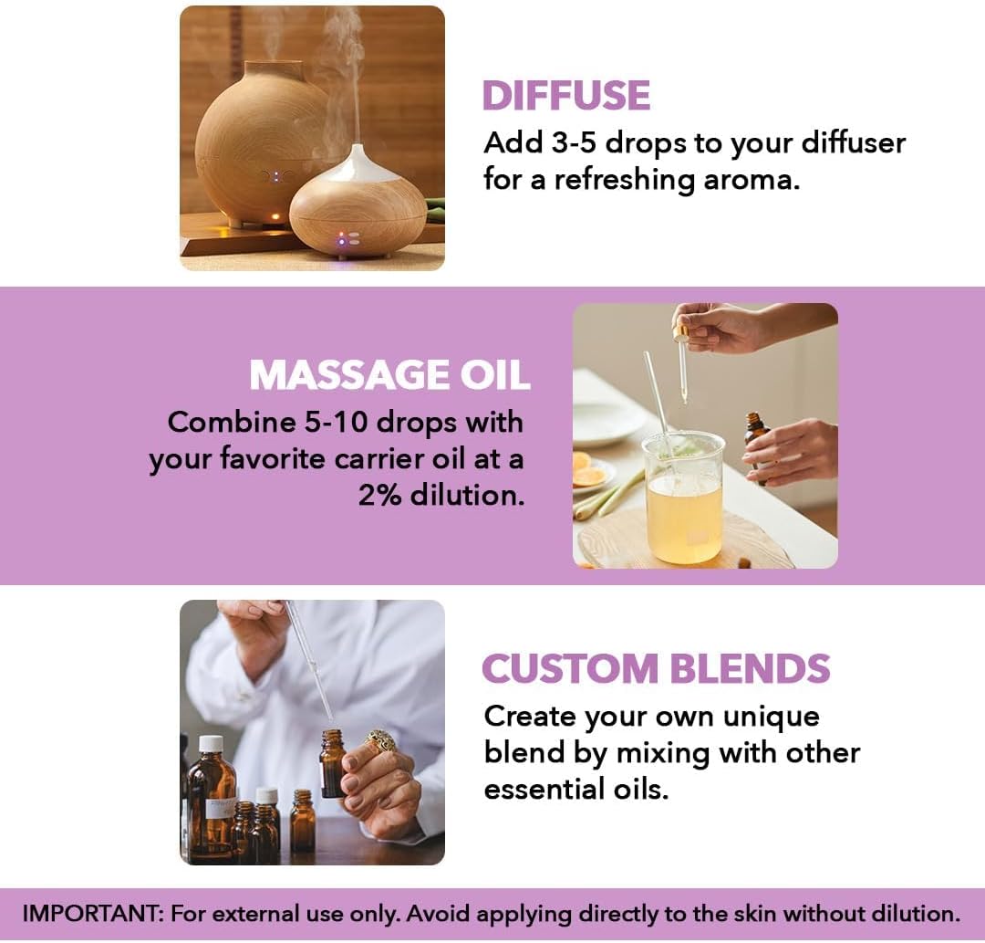 Majestic Pure Lavender Essential Oil for Diffuser - 4 Fl Oz
