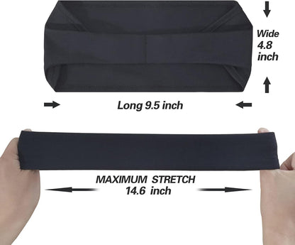 Mens Running Headband,5Pack,Mens Sweatband Sports Headband for Running,Cycling,Basketball,Yoga,Fitness Workout Stretchy Unisex Hairband