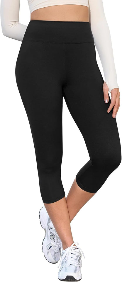 Creamlush 4 Pack Leggings for Women-High Waisted Ultra Soft Stretchy Yoga Lounge Pants
