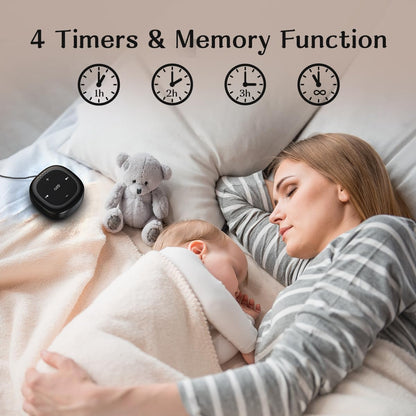 Sound Machine Mini White Noise Machine with 30 Soothing Sounds 4 Timers Memory Function for Newborn Baby Kids Adults Portable Rechargeable Sleep Brown Noise Machine for Travel Camping Home Office