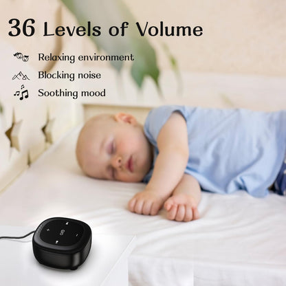 Sound Machine Mini White Noise Machine with 30 Soothing Sounds 4 Timers Memory Function for Newborn Baby Kids Adults Portable Rechargeable Sleep Brown Noise Machine for Travel Camping Home Office
