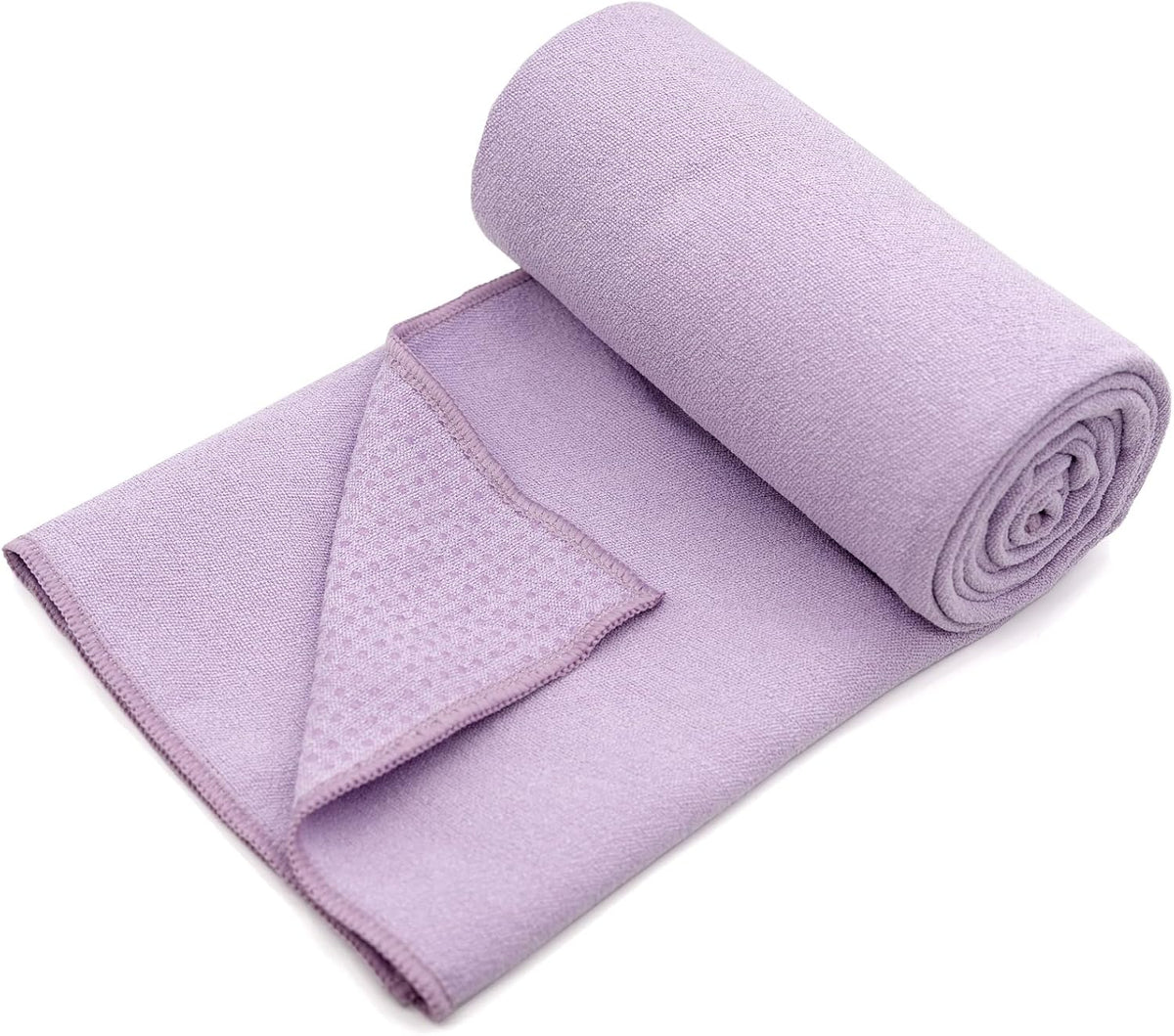 2 Pack Hot Yoga Towel with Grip Dot, Non Slip Yoga Mat Towe Sweat Absorbent Towel for Hot Yoga,Bikram, Pilates and Fitness 72" x 24", Dark Cyan/Steel Blue