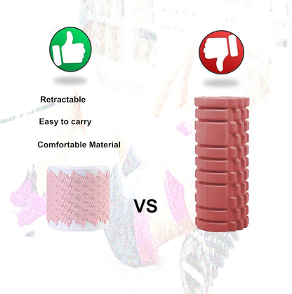 Collapsible Foam Roller for Exercise and Recovery (13 Inches), Easily Portable at 5.5 inches (Blue)