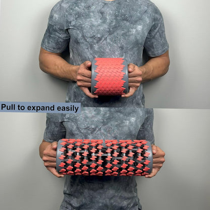 Collapsible Foam Roller for Exercise and Recovery (13 Inches), Easily Portable at 5.5 inches (Blue)