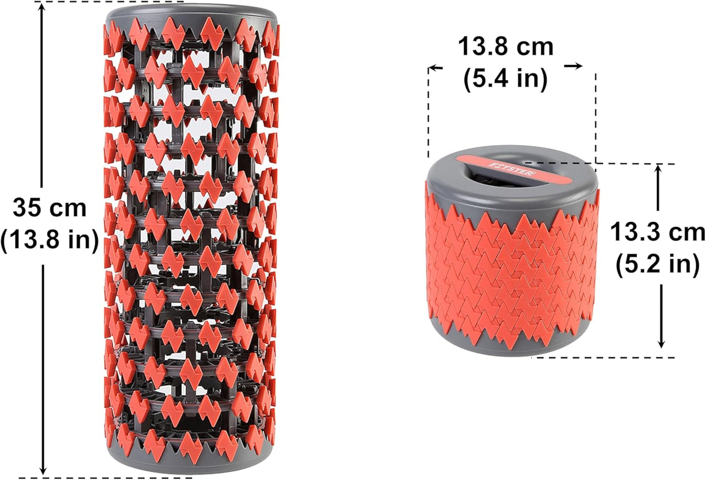 Collapsible Foam Roller for Exercise and Recovery (13 Inches), Easily Portable at 5.5 inches (Blue)