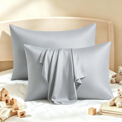 Bamboo Viscose Zipper Pillow Cases King Size Set of 2