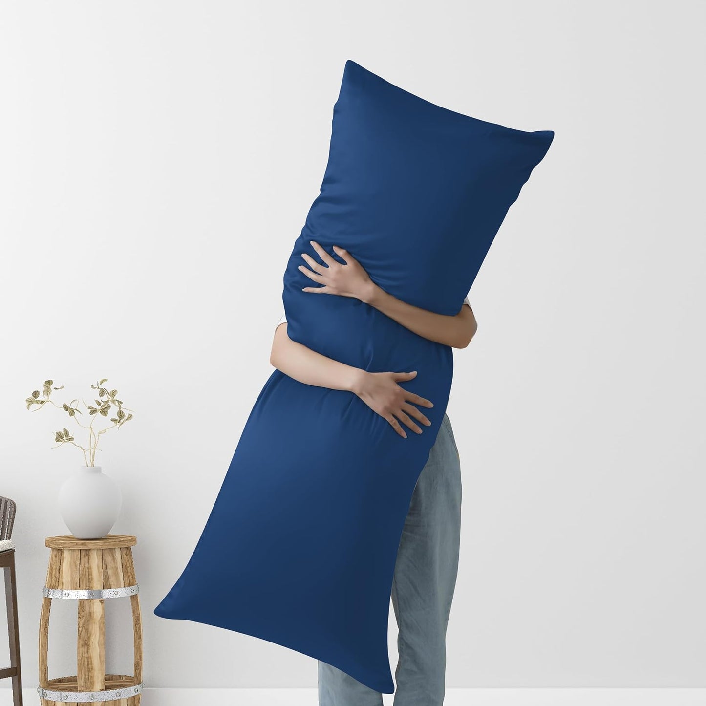 Bamboo Viscose Zipper Pillow Cases King Size Set of 2