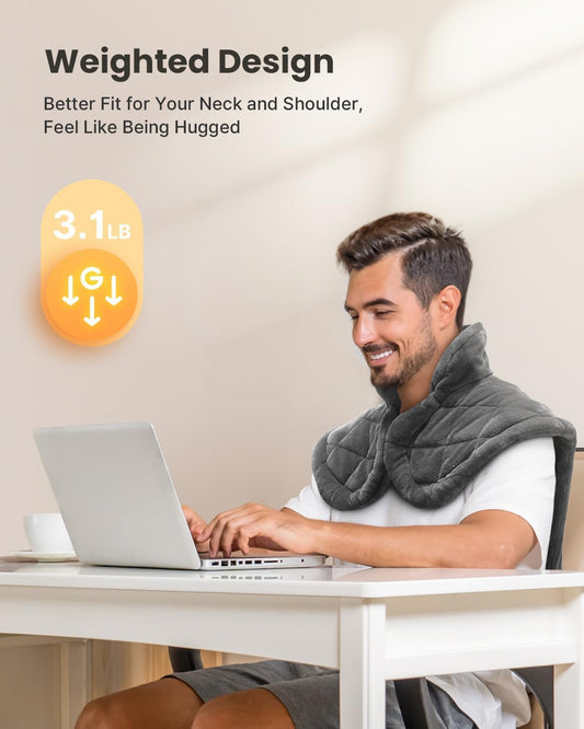 Weighted Heating Pad for Neck, Shoulders & Back