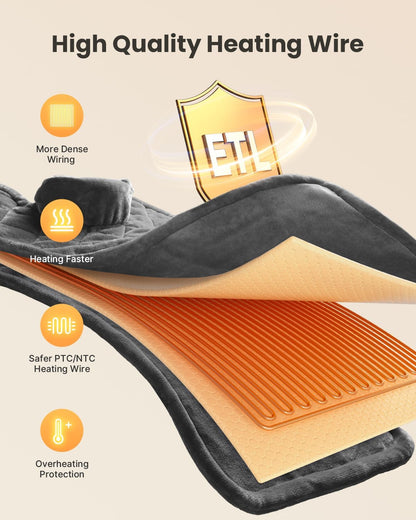 Weighted Heating Pad for Neck, Shoulders & Back