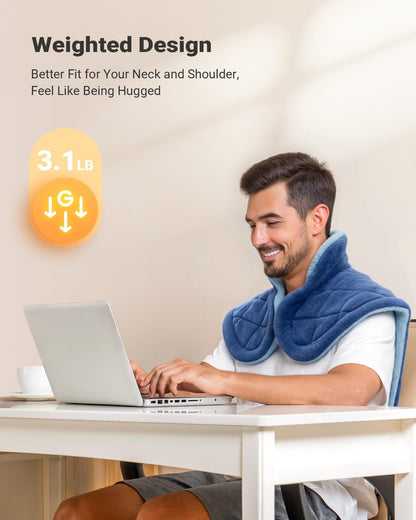 Weighted Heating Pad for Neck, Shoulders & Back