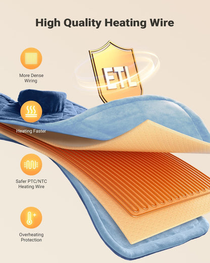 Weighted Heating Pad for Neck, Shoulders & Back