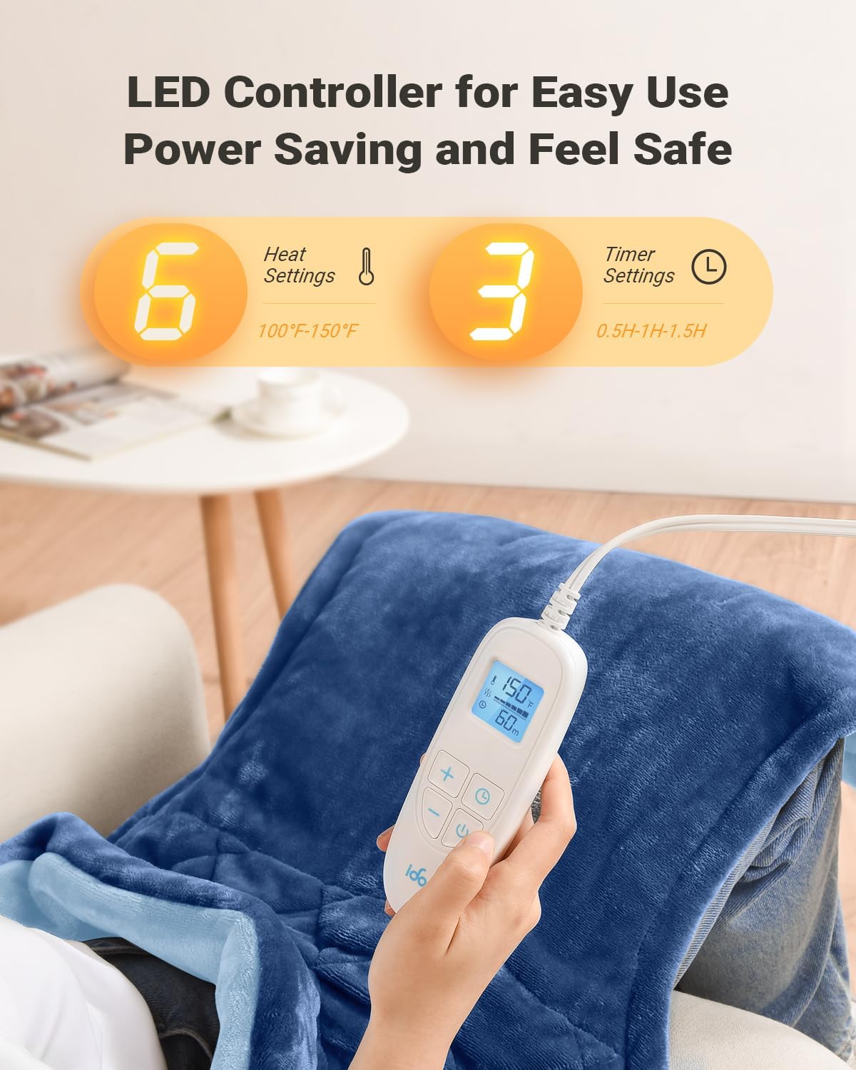 Weighted Heating Pad for Neck, Shoulders & Back