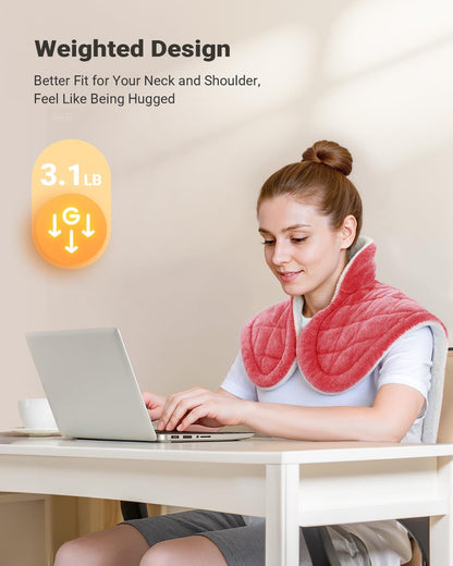Weighted Heating Pad for Neck, Shoulders & Back