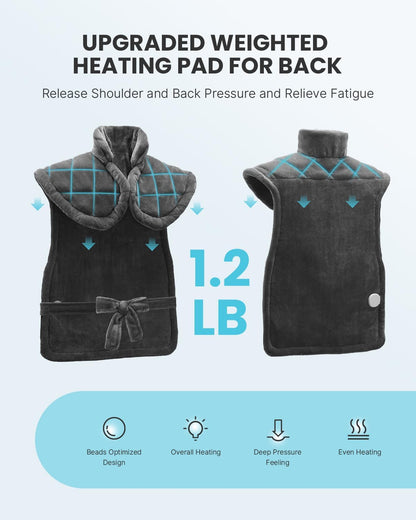 Weighted Heating Pad for Neck, Shoulders & Back