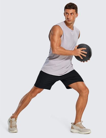 4-Way Stretch Workout Shorts 7" | Wrinkle-Free, Premium Soft, Casual, Pockets, for Men