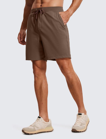 4-Way Stretch Workout Shorts 7" | Wrinkle-Free, Premium Soft, Casual, Pockets, for Men