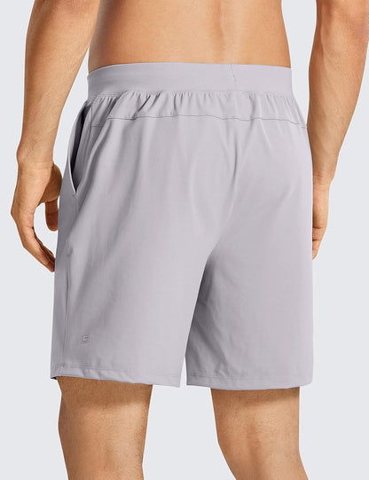 4-Way Stretch Workout Shorts 7" | Wrinkle-Free, Premium Soft, Casual, Pockets, for Men