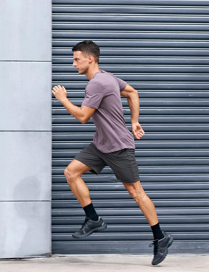 4-Way Stretch Workout Shorts 7" | Wrinkle-Free, Premium Soft, Casual, Pockets, for Men