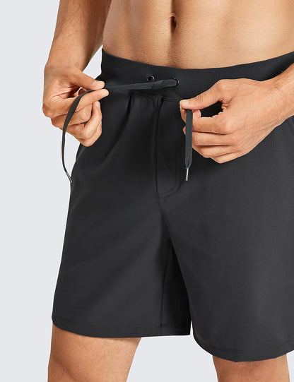 4-Way Stretch Workout Shorts 7" | Wrinkle-Free, Premium Soft, Casual, Pockets, for Men