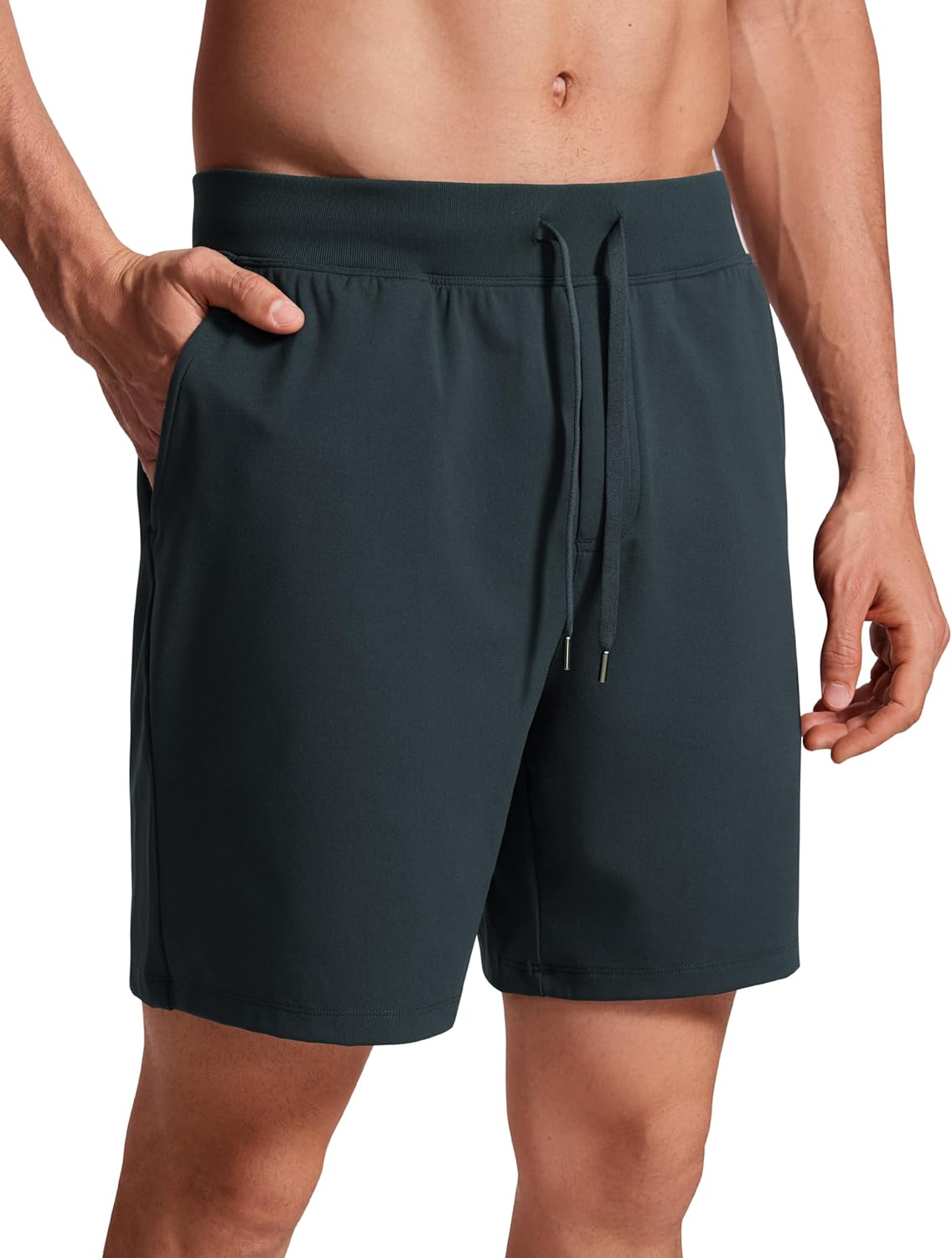 4-Way Stretch Workout Shorts 7" | Wrinkle-Free, Premium Soft, Casual, Pockets, for Men