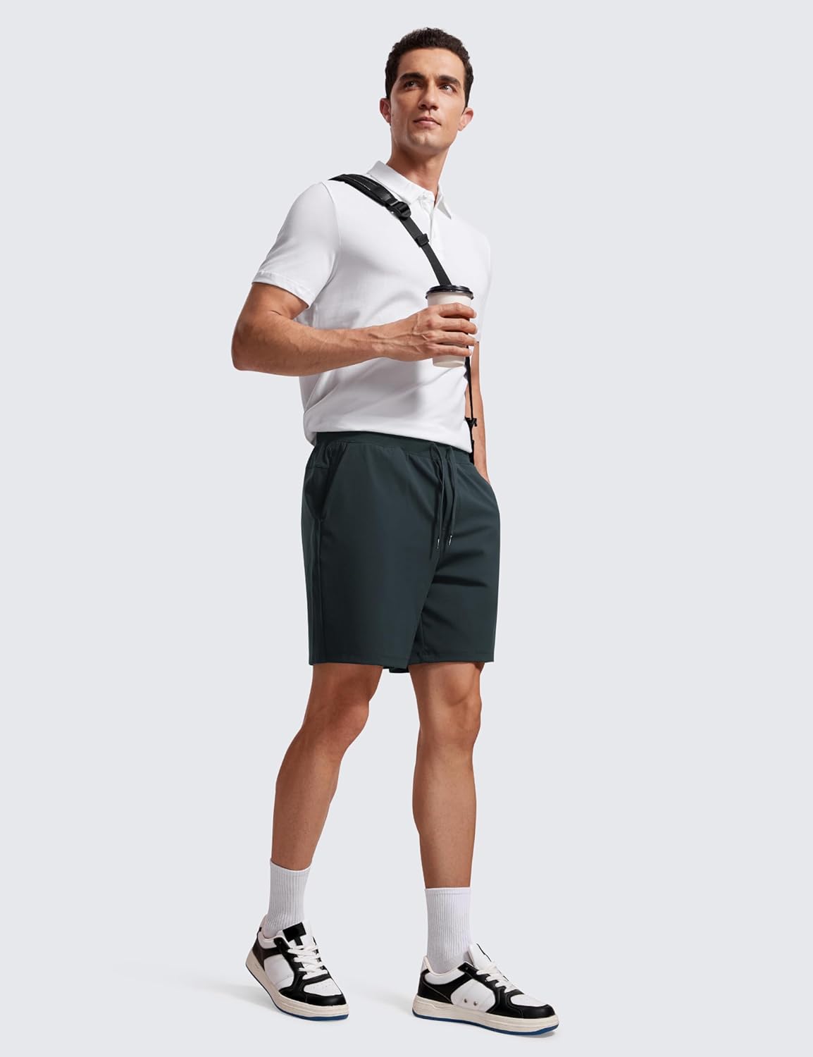4-Way Stretch Workout Shorts 7" | Wrinkle-Free, Premium Soft, Casual, Pockets, for Men
