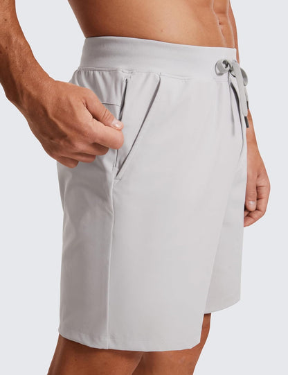 4-Way Stretch Workout Shorts 7" | Wrinkle-Free, Premium Soft, Casual, Pockets, for Men