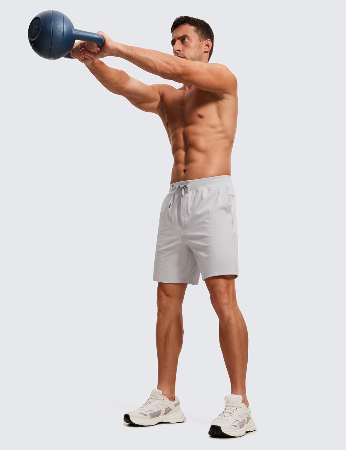 4-Way Stretch Workout Shorts 7" | Wrinkle-Free, Premium Soft, Casual, Pockets, for Men