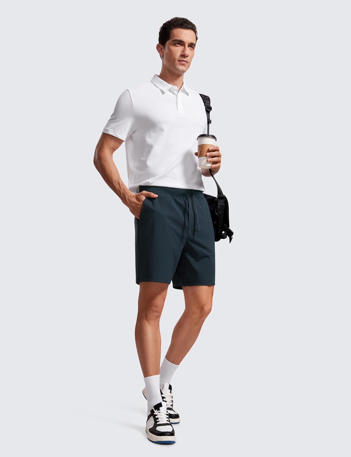 4-Way Stretch Workout Shorts 7" | Wrinkle-Free, Premium Soft, Casual, Pockets, for Men