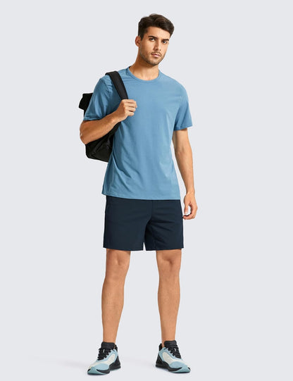 4-Way Stretch Workout Shorts 7" | Wrinkle-Free, Premium Soft, Casual, Pockets, for Men