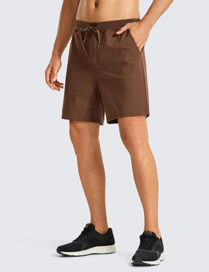 4-Way Stretch Workout Shorts 7" | Wrinkle-Free, Premium Soft, Casual, Pockets, for Men